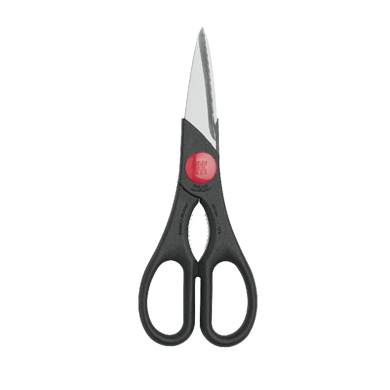 ZWILLING TWIN Kitchen Shears, Multi-Purpose, Heavy Duty, Stainless Steel Blades, Black