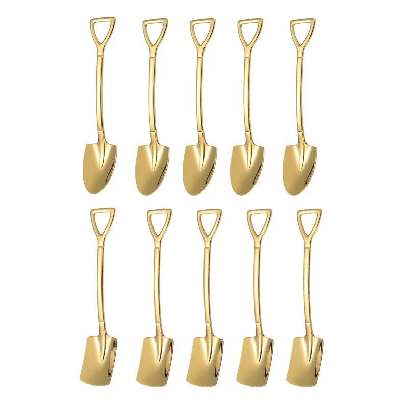 Bright Gold Shovel and Spoon