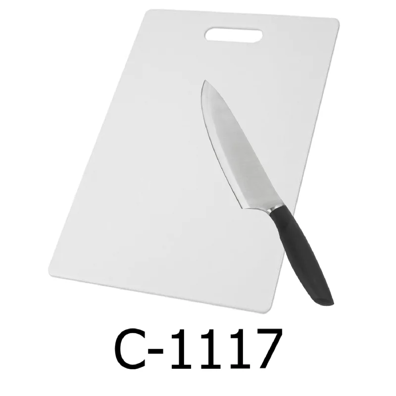 11" x 17" PE Cutting Board & 8" Chef Knife