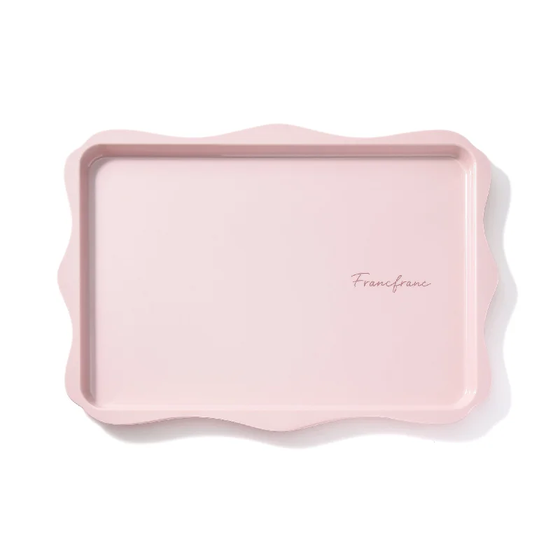 Frill Melamine Tray Pink