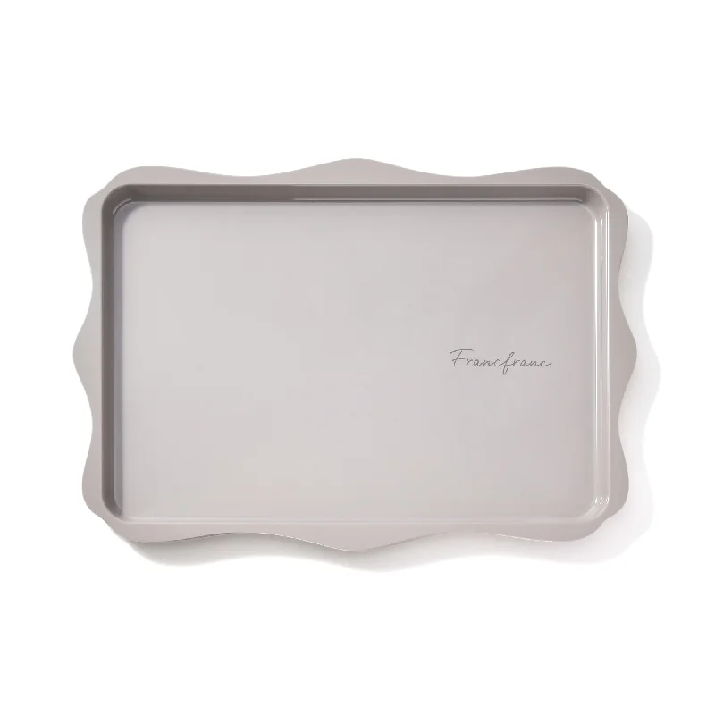 Frill Melamine Tray Gray