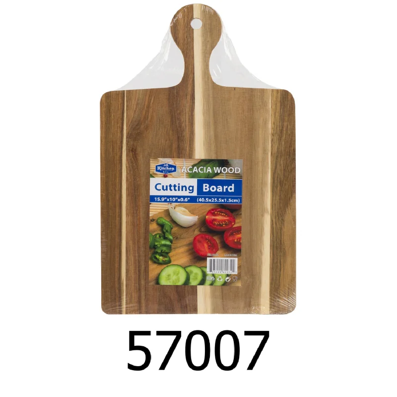 21" x 10" Acacia Wood Cutting Board