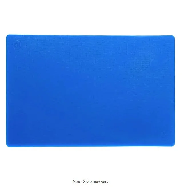 18" x 12" x 1/2" Assorted Color Polyethylene Plastic Cutting Board,NSF