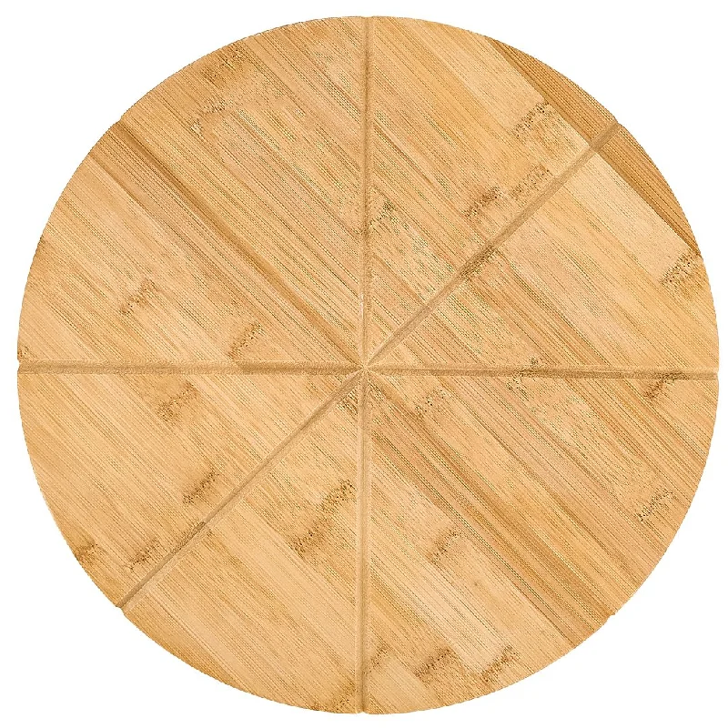 Pizza Cutting Board - Wood 14" - 8 Slices