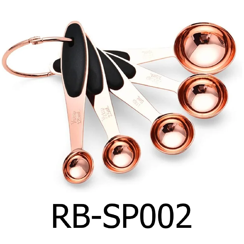 5 PC Rose Gold Measuring Spoon