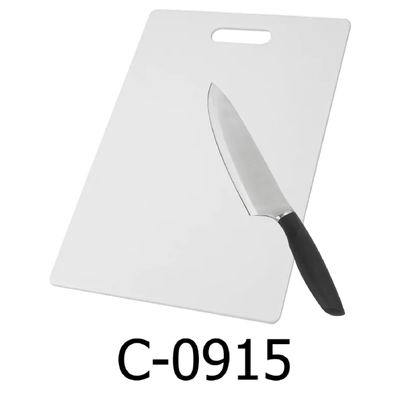 9" x 15" PE White Cutting Board