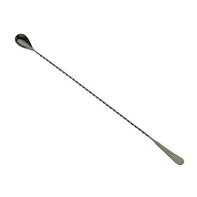 Barfly 17" Japanese Style Bar Spoon, Gun Metal Black