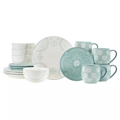 Baum Phara Sky Stoneware Dinnerware Set- 16-pc