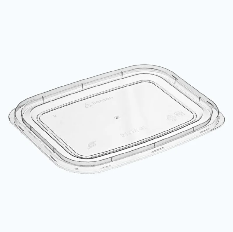 BonWare™ PP Flat Lid for Rectangular Food Storage Containers, Fit 700, 1000 & 1200ml, Pack of 50 Multi-Use