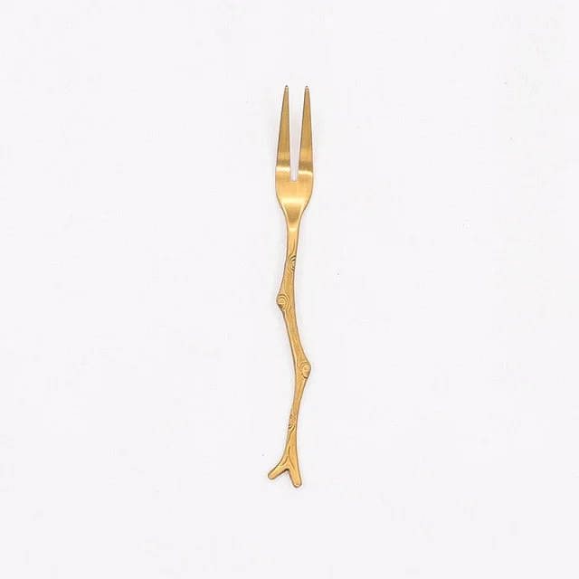 Gold fork