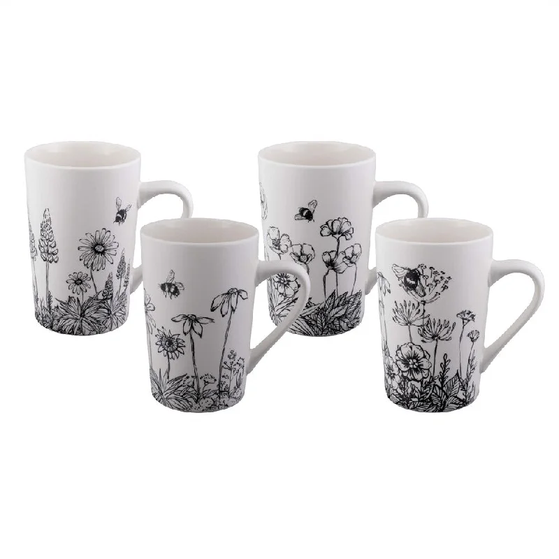 Bundanoon S/4 Buzzing Garden 350ml Tube Mug