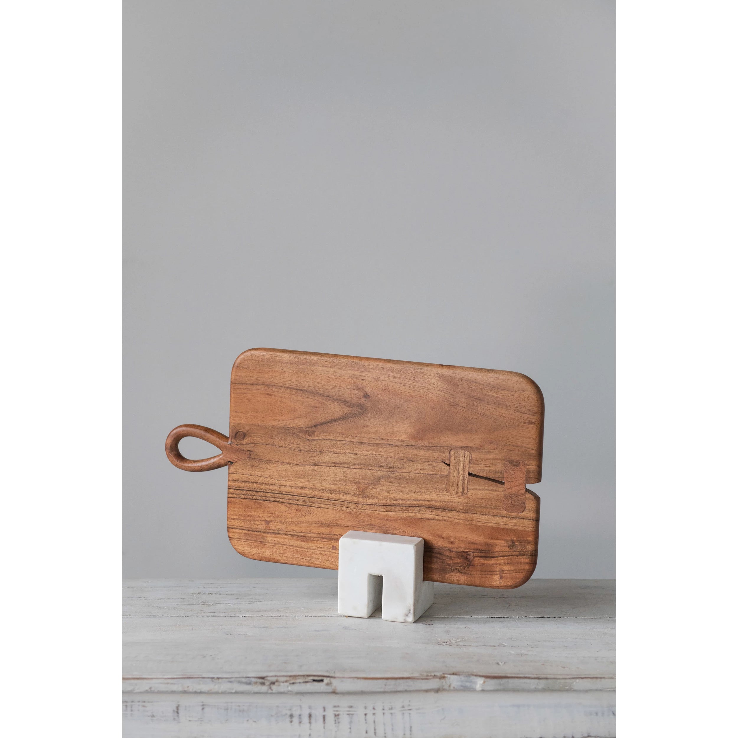 Creative Co-op - Acacia Wood Cutting Board with Handle