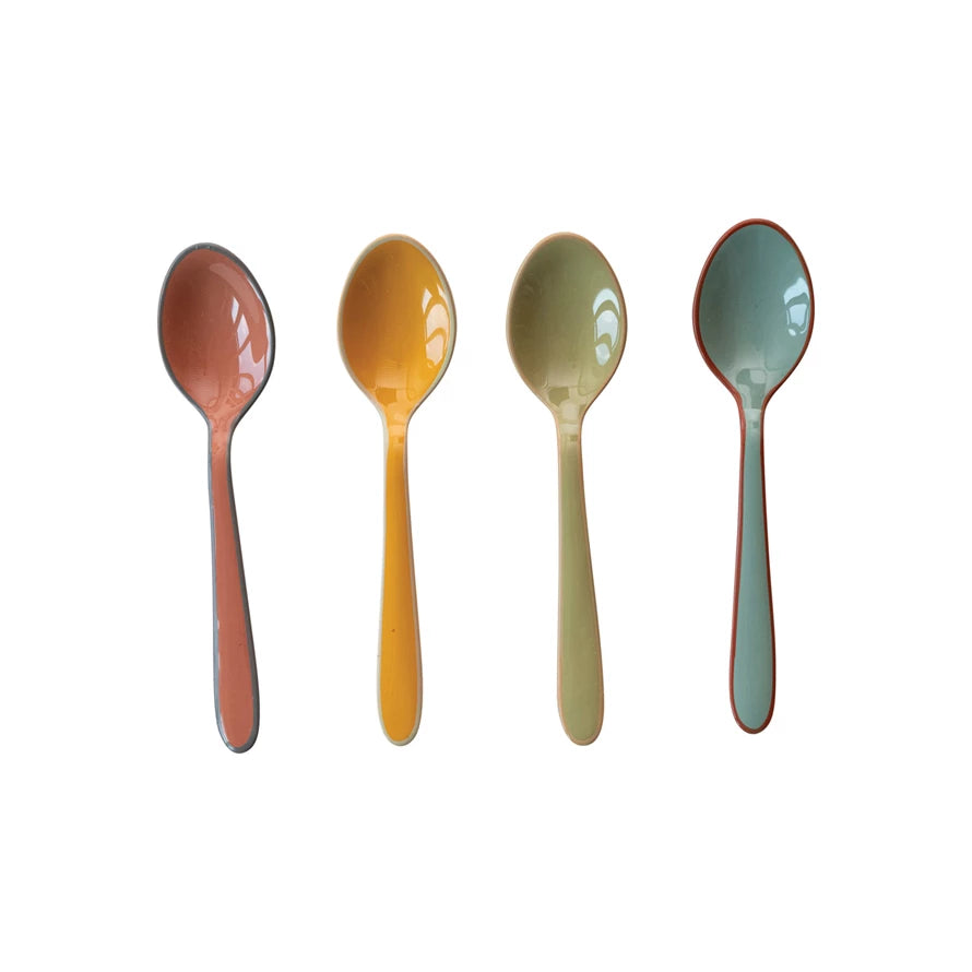 Creative Co-op - Enameled Stainless Steel Spoon