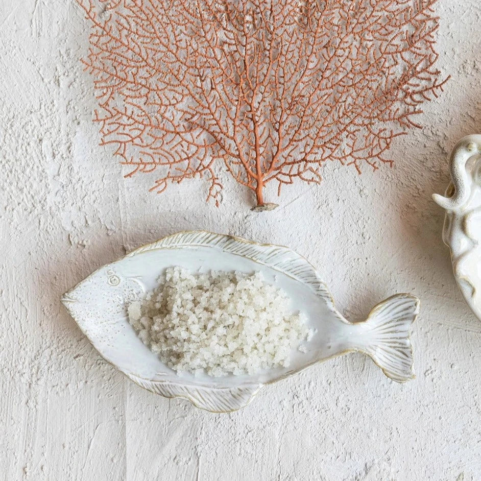 Creative Co-op - Stoneware Fish Shaped Plate