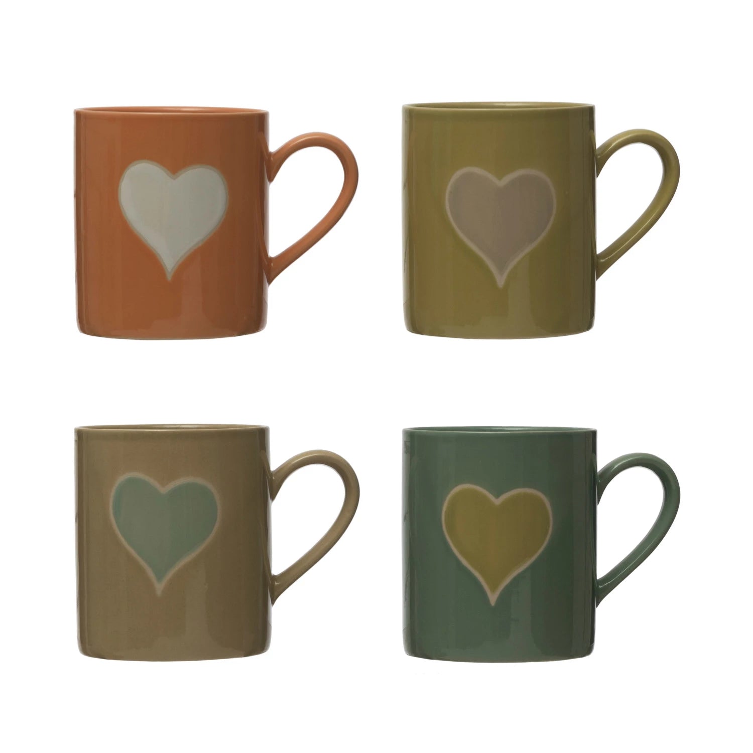 Creative Co-op - Stoneware Heart Mug