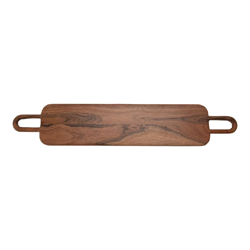 Creative Co-op - Wood Cheese Board with Handles