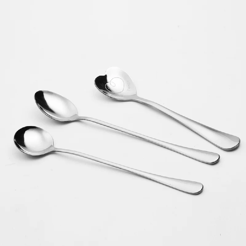 Creative Heart Shape Stainless Steel Designed Stirring Spoon