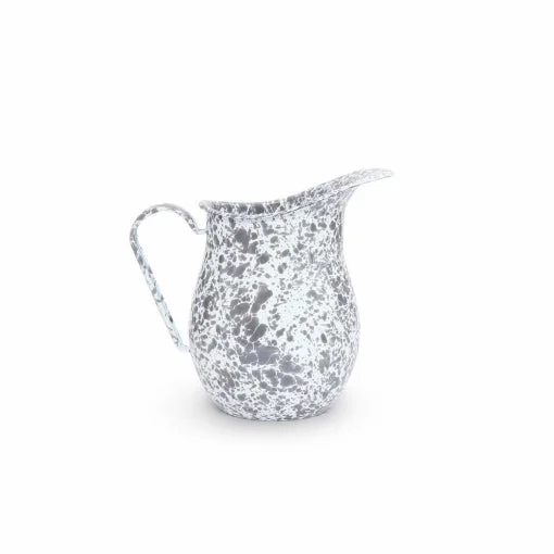 Crow Canyon - Enamelware Splatter Large Pitcher, Gray