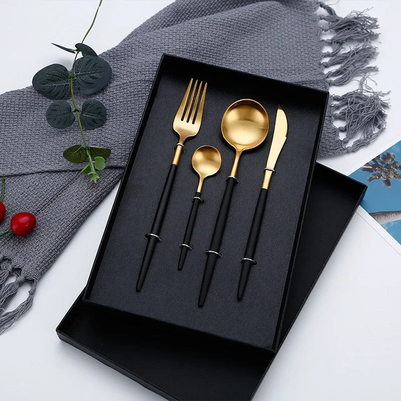 Cutlery Knives Forks Spoons Set