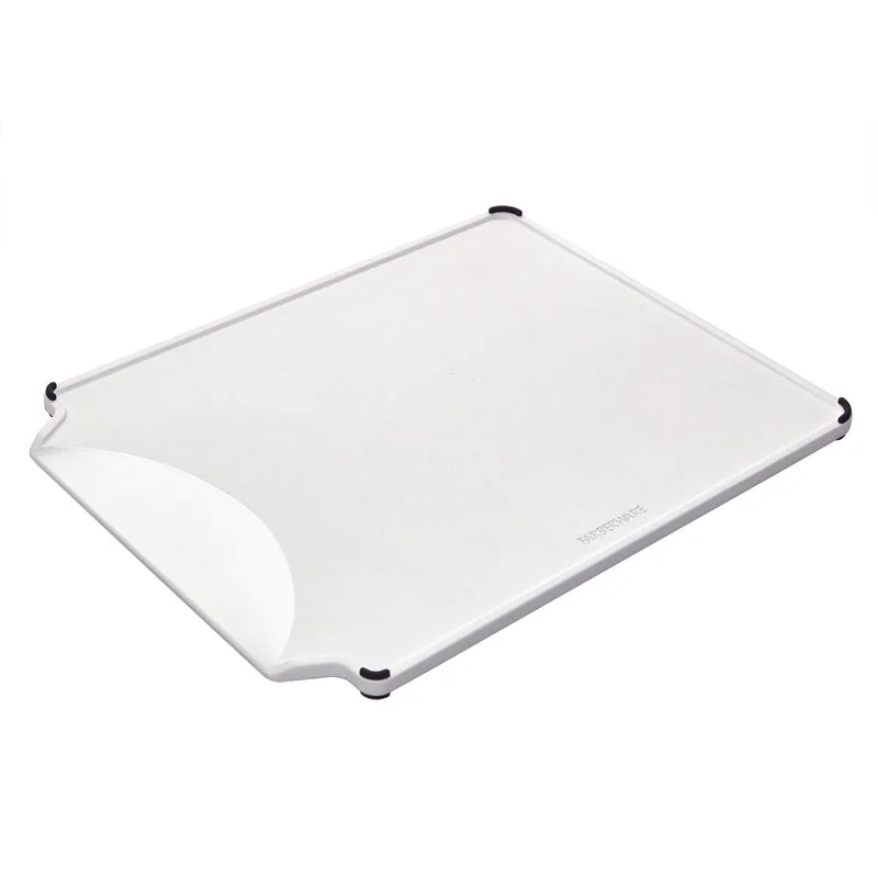 Farberware 11 in. W x 14 in. L White Plastic Cutting Board