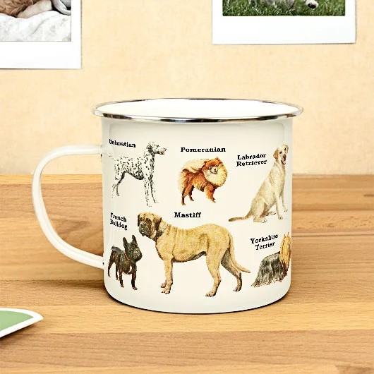 Gift Republic - Enamel Mug, Dogs