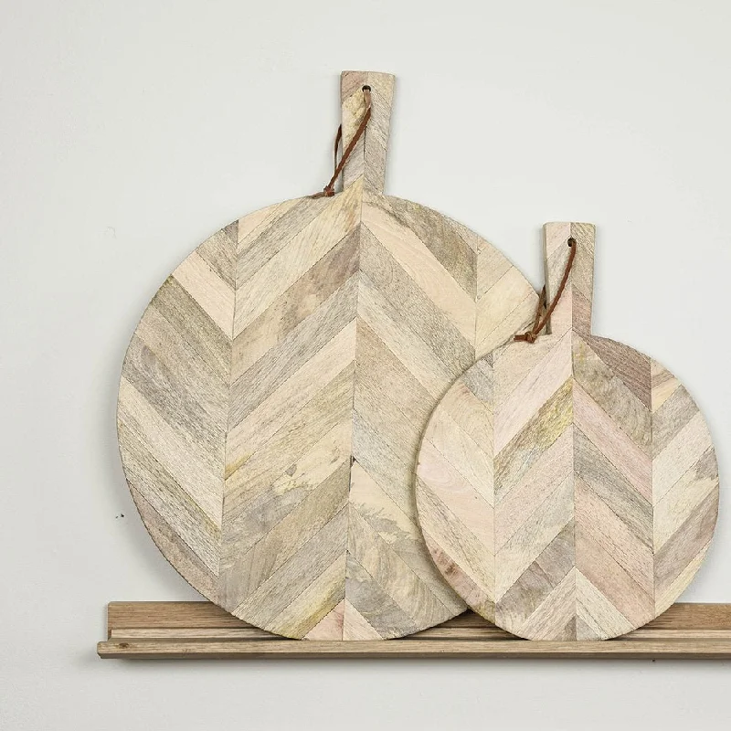 Herringbone Pizza Board - Mango Wood