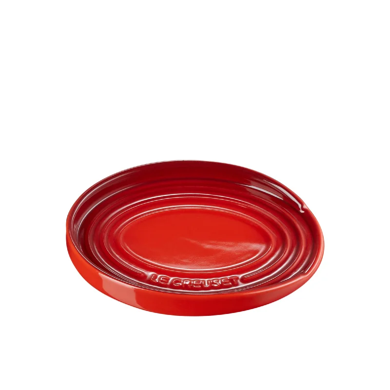 Le Creuset Stoneware Oval Spoon Rest Cerise