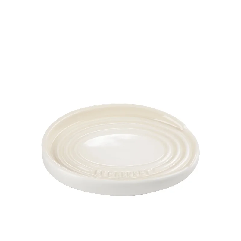 Le Creuset Stoneware Oval Spoon Rest Meringue