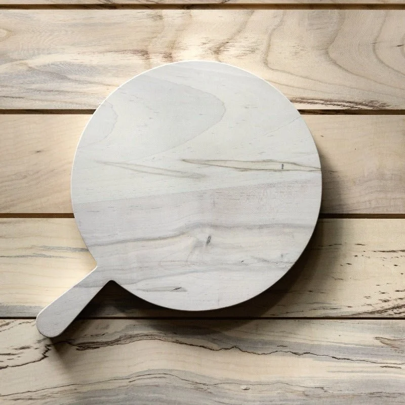 Round White Maple Cutting Board | Ghost Board