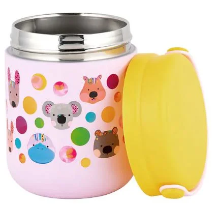 Maxwell & Williams Kasey Rainbow - Critters Childrens Insulated Food Container 300ml - Pink