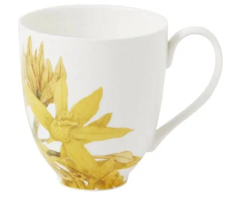 Maxwell & Williams Royal Botanic Gardens - Australian Orchids Mug 350ml - Yellow