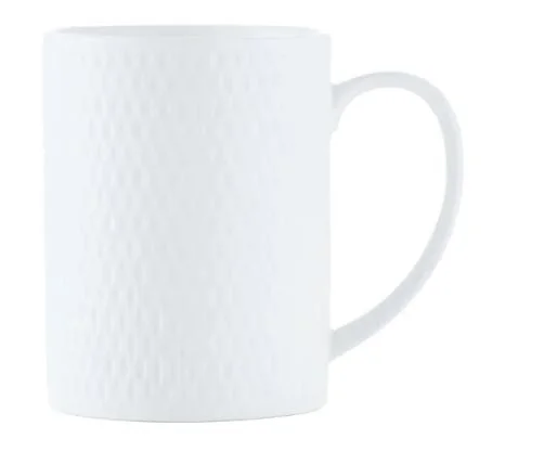 Maxwell & Williams White Basics Diamonds Straight Mug 400ml