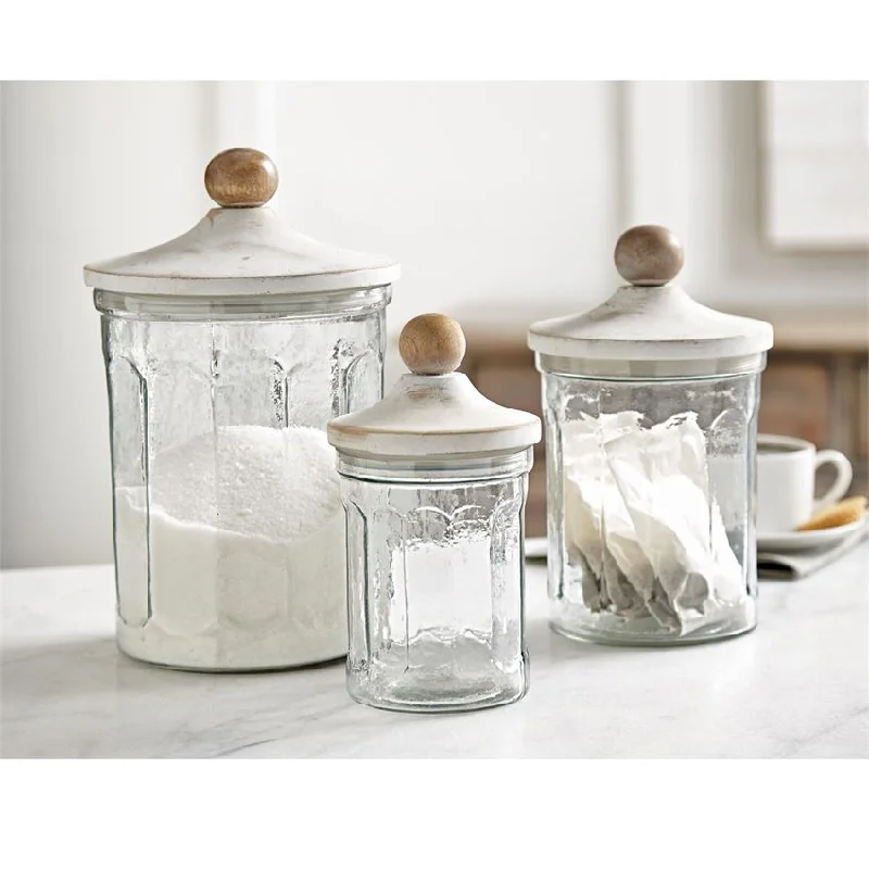 Mud Pie - Glass Canister Set