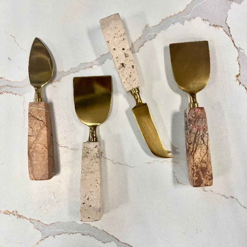 Mud Pie - Travertine Cheese Utensil