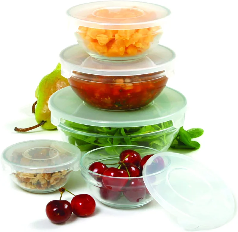 Norpro - Glass Bowls with Lids