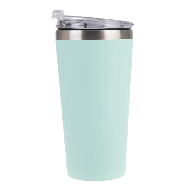 Oasis S/s Double Wall Insulated 'travel Mug' 480ml - Matte Mint