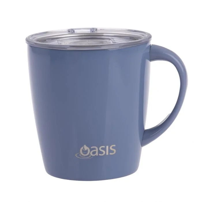 Oasis Stainless Steel Double Wall Insulated "mojo Mug" 350ml - Dusk Blue