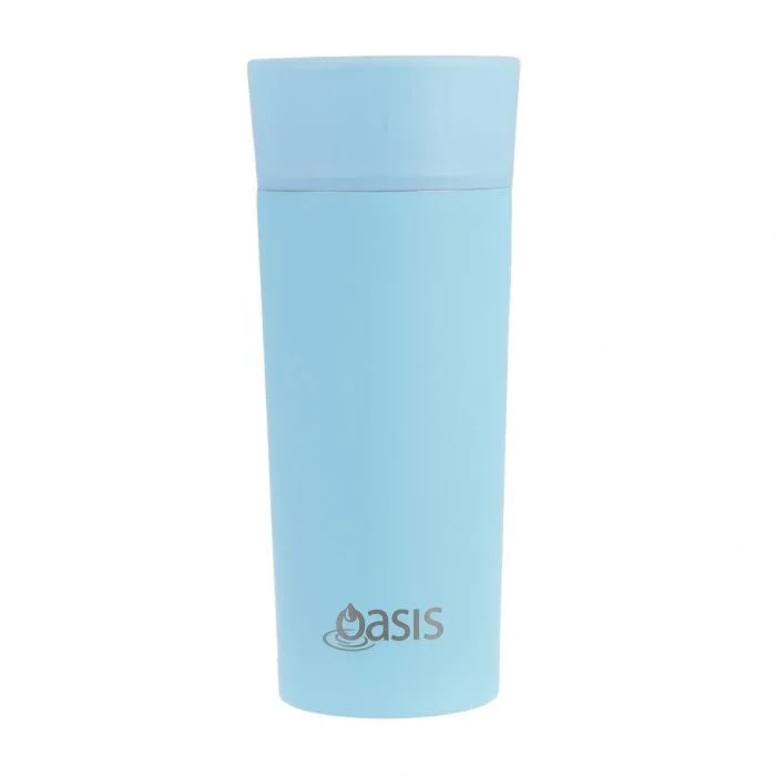 Oasis Stainless Steel Double Wall Insulated Travel Mug 360ml - Island Blue