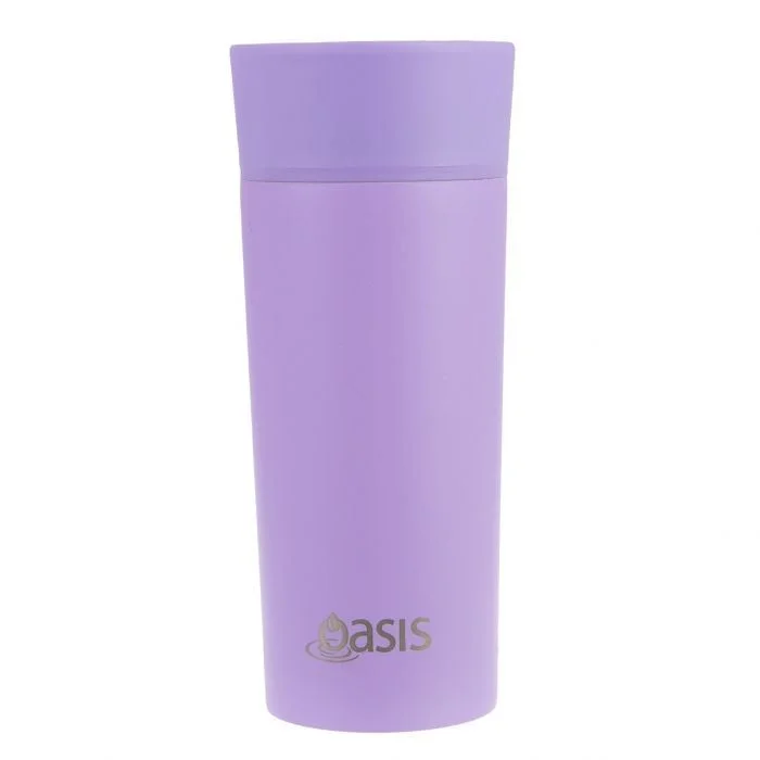 Oasis Stainless Steel Double Wall Insulated Travel Mug 360ml - Lavender