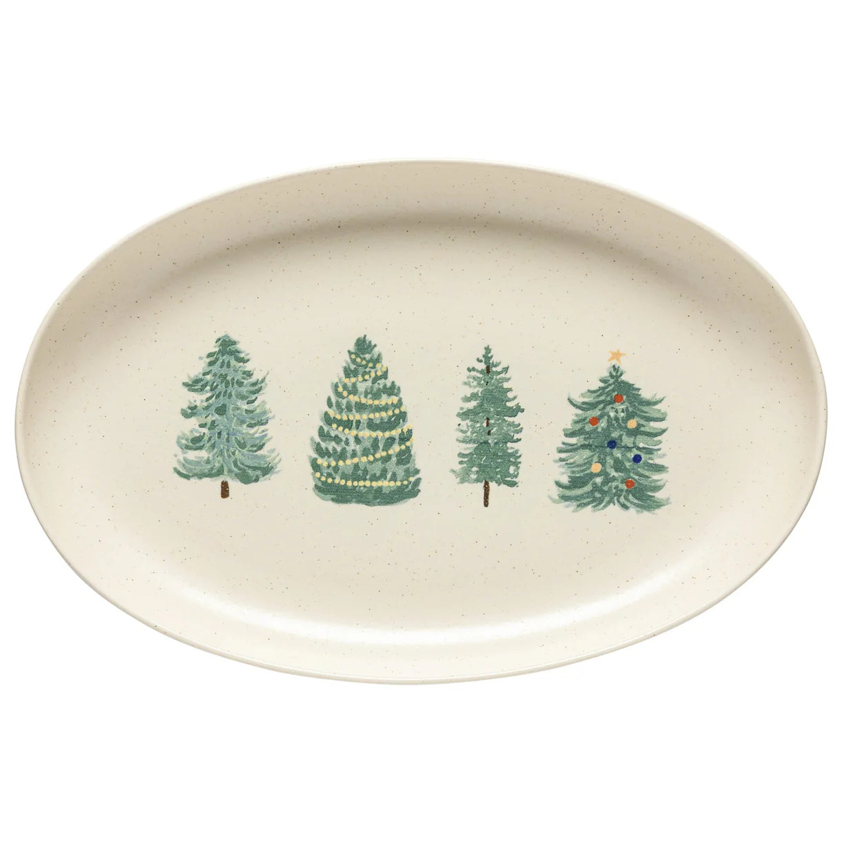 Oval Pacifica Christmas Tree Platter