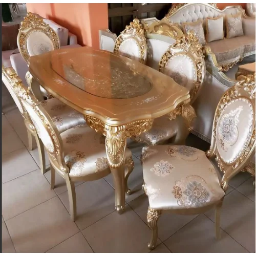 Royal 6 Seater Glass Dining Set