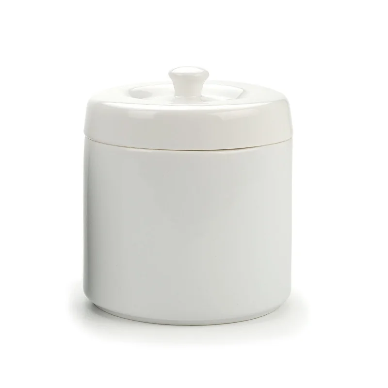 RSVP - White Stoneware Grease Keeper