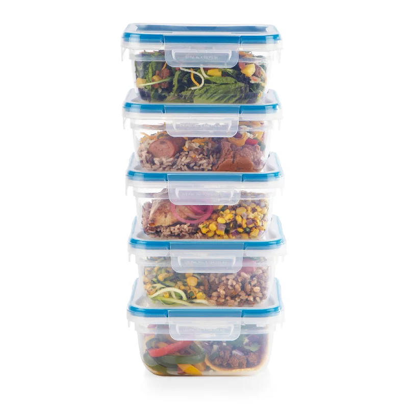 Snapware Total Solutions 10pc Plastic Square Container Set