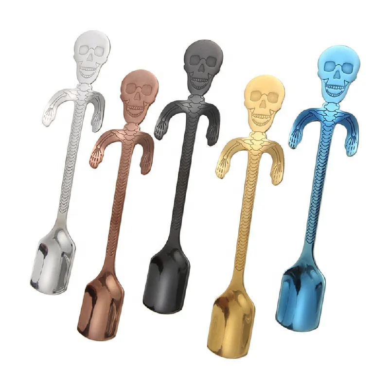 Stainless Steel 18/8 Hanging Cup Skeleton Spoons