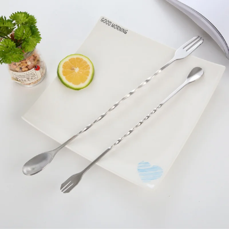 Stainless Steel Bar Spoon/Fork