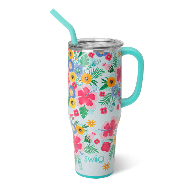 Swig - Island Bloom Mega Mug, 40 Ounce