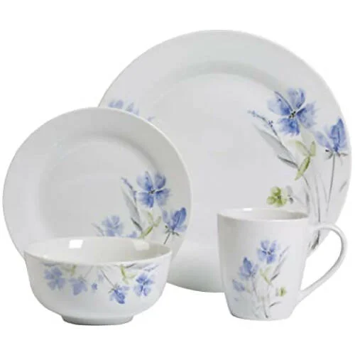 Tabletops Gallery Wildflower - 16 Piece Dinnerware Set, Service of 4