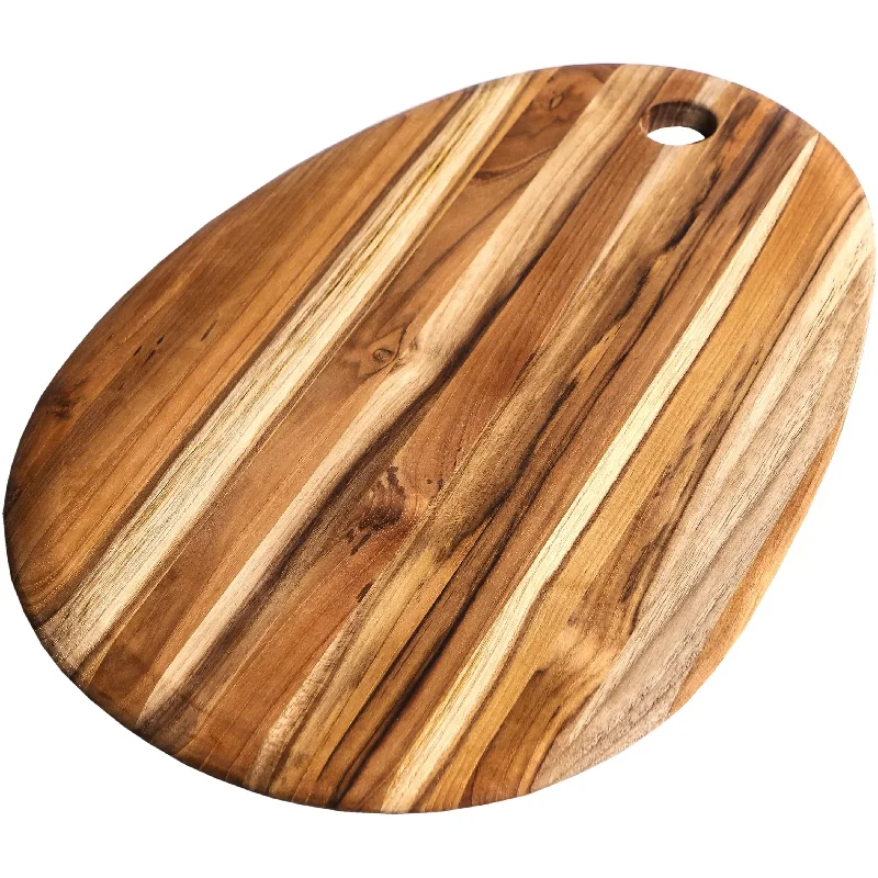 Teak Haus Oval Edge Grain Board