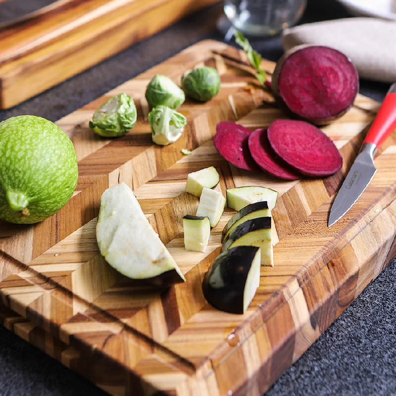 Teakhaus - Herringbone Cutting Board