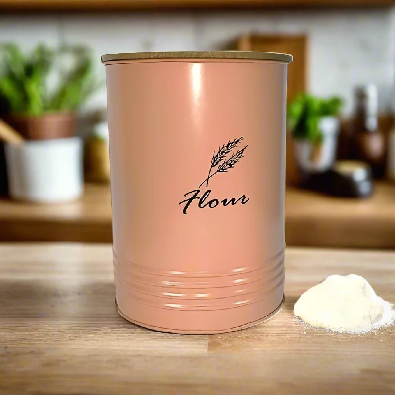 The Ultimate Airtight Flour Storage Canister With Wooden Lid Keeping Your Baking Ingredients Fresh and Flavorful By MA